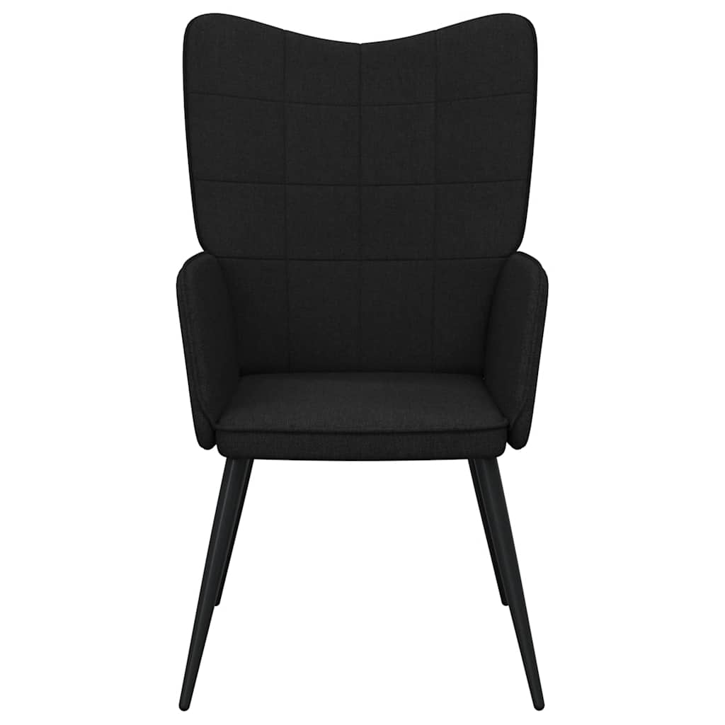 Relaxstoel stof zwart