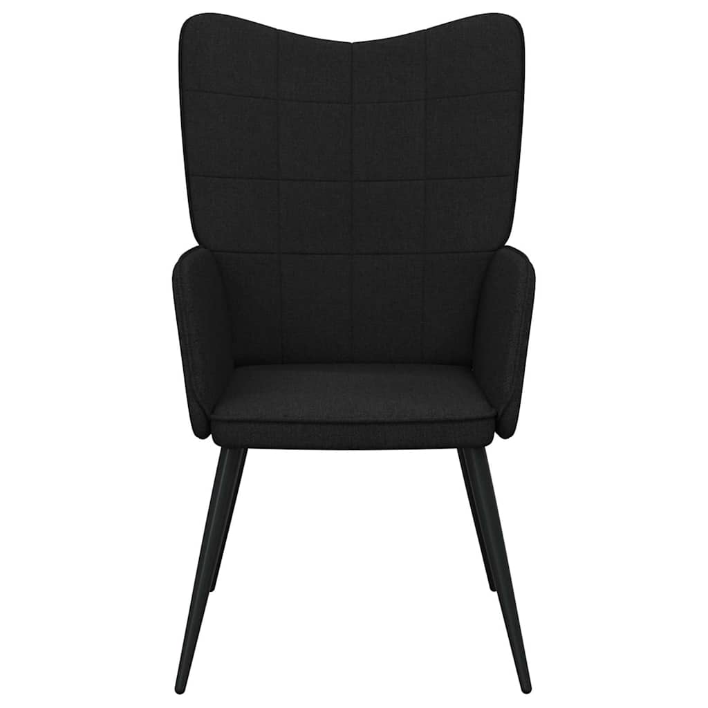 Relaxstoel stof zwart