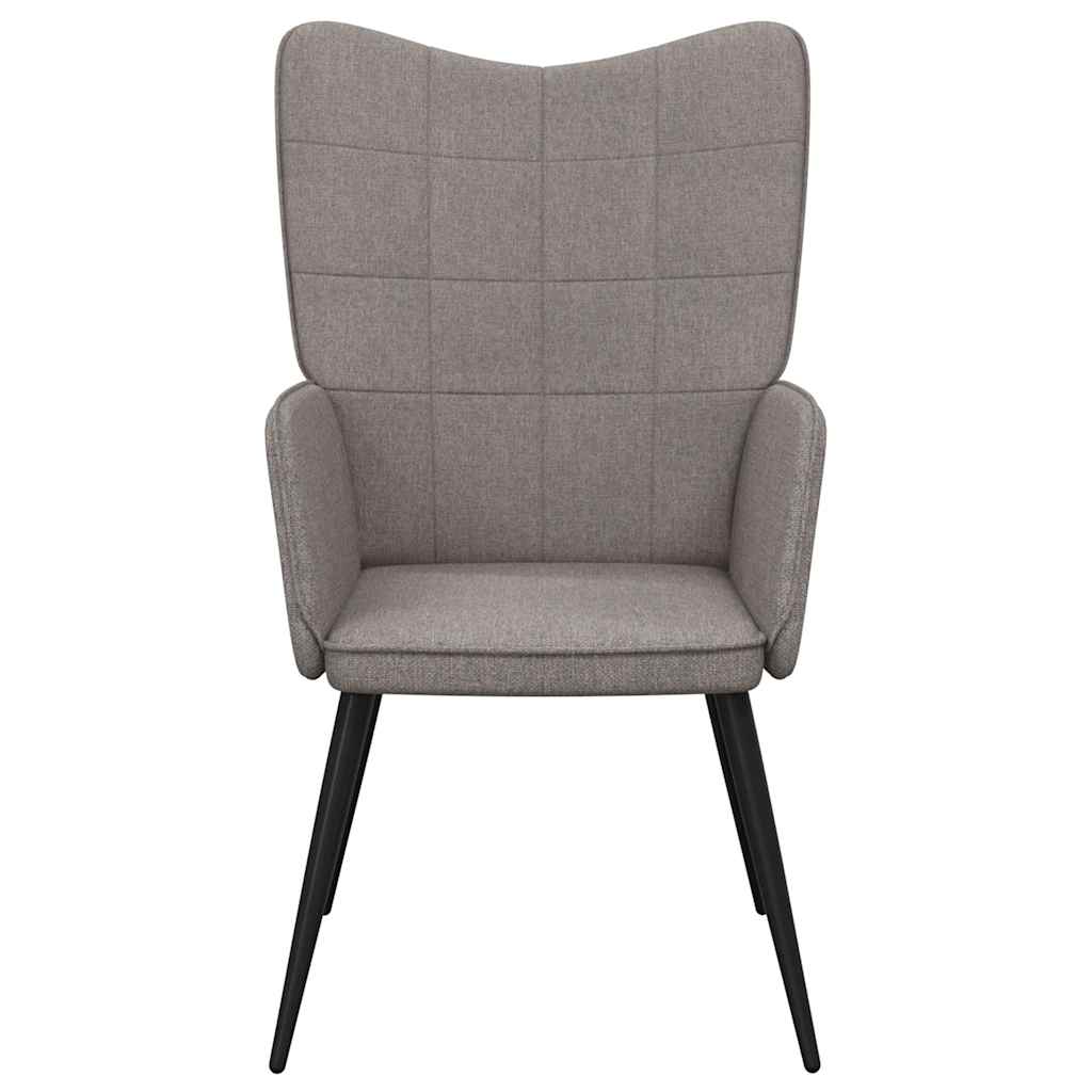 Relaxstoel stof taupe