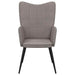 Relaxstoel stof taupe