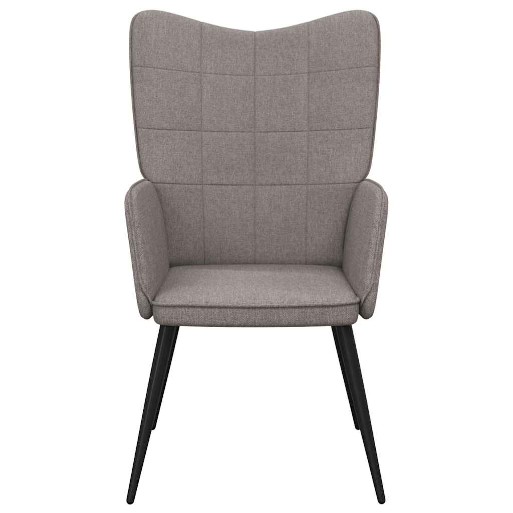 Relaxstoel stof taupe