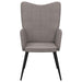 Relaxstoel stof taupe