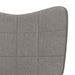Relaxstoel stof taupe