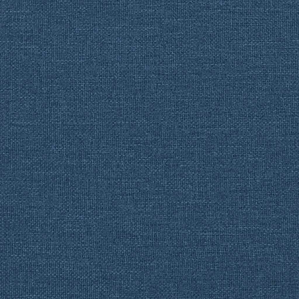 Relaxstoel met voetenbank stof blauw