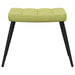Relaxstoel met voetenbank stof groen