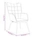 Relaxstoel met voetenbank stof groen