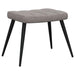 Relaxstoel met voetenbank stof taupe