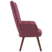 Relaxstoel fluweel roze