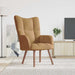 Relaxstoel fluweel bruin