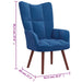 Relaxstoel fluweel blauw