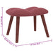 Relaxstoel met voetenbank fluweel roze