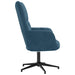 Relaxstoel fluweel blauw