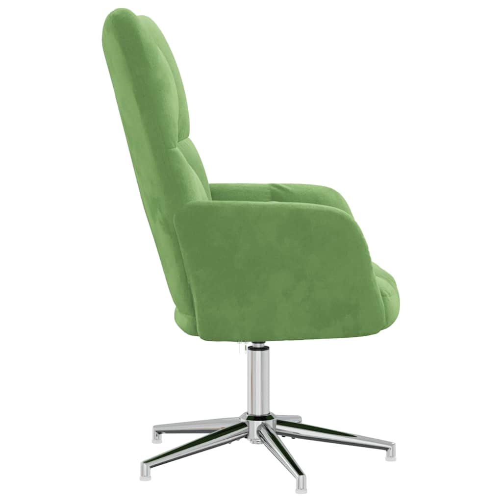 Relaxstoel fluweel lichtgroen