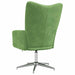 Relaxstoel fluweel lichtgroen