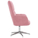 Relaxstoel fluweel roze