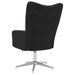 Relaxstoel fluweel zwart
