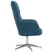 Relaxstoel fluweel blauw