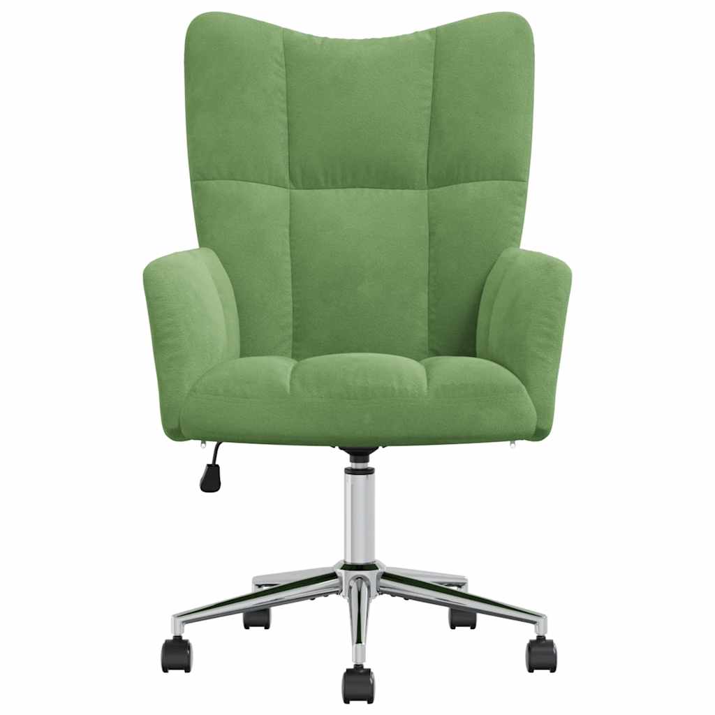 Relaxstoel fluweel lichtgroen