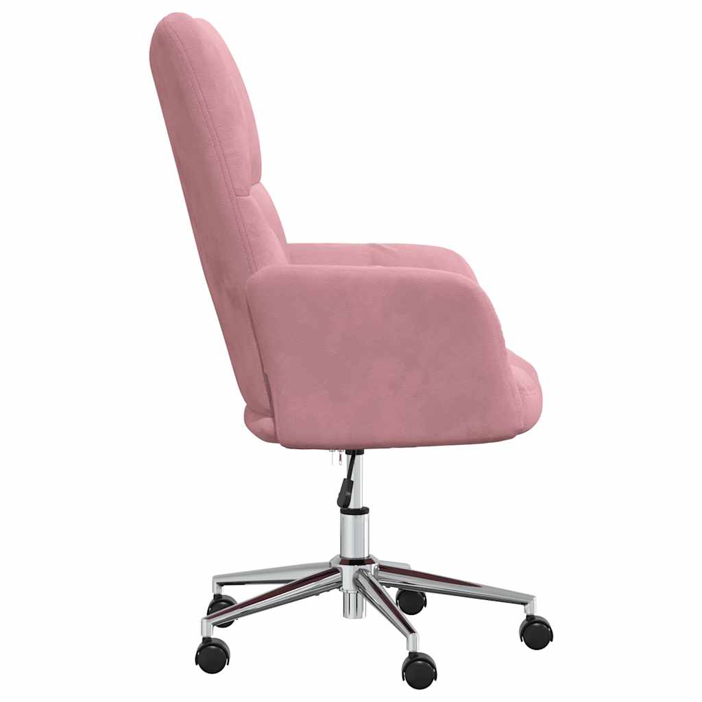 Relaxstoel fluweel roze