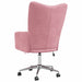 Relaxstoel fluweel roze