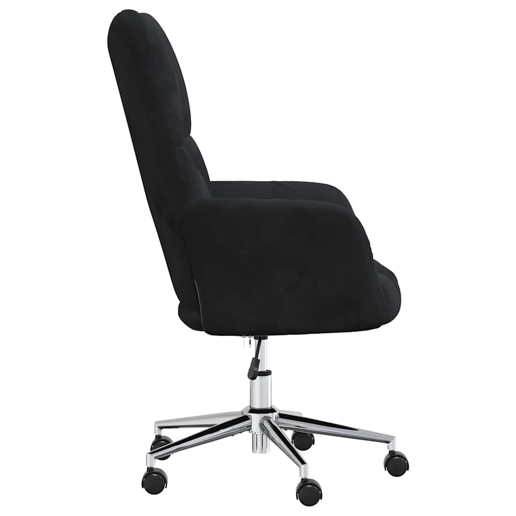 Relaxstoel fluweel zwart