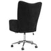 Relaxstoel fluweel zwart