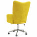 Relaxstoel fluweel mosterdgeel