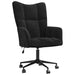 Relaxstoel fluweel zwart