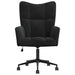 Relaxstoel fluweel zwart