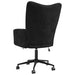Relaxstoel fluweel zwart