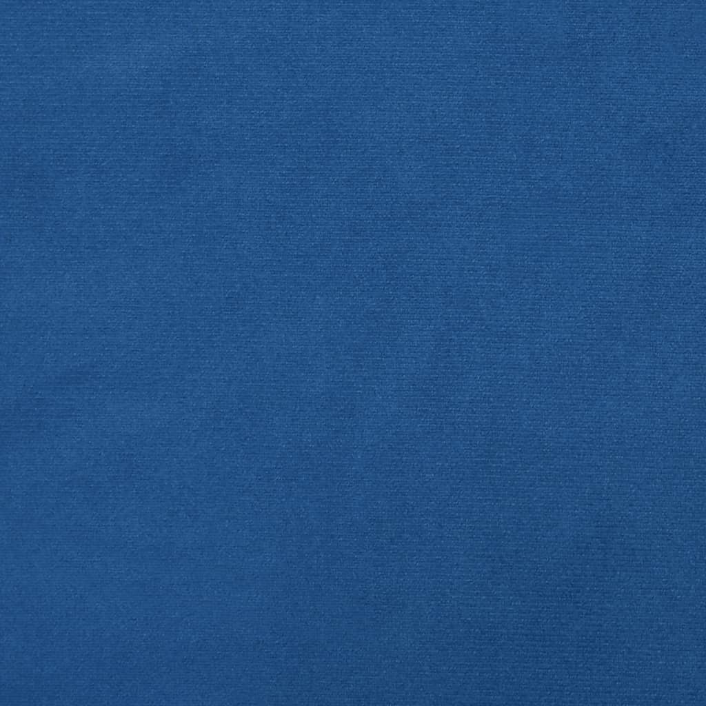 Relaxstoel fluweel blauw