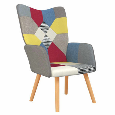 Relaxstoel patchwork stof