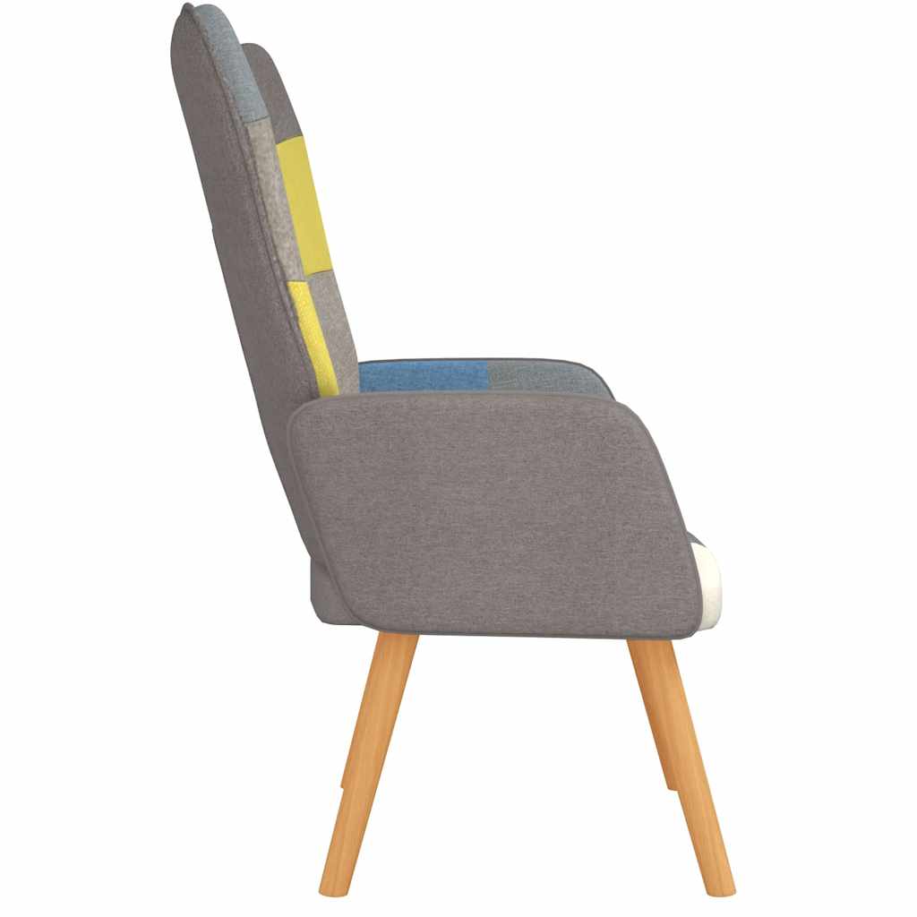 Relaxstoel patchwork stof