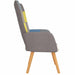Relaxstoel patchwork stof