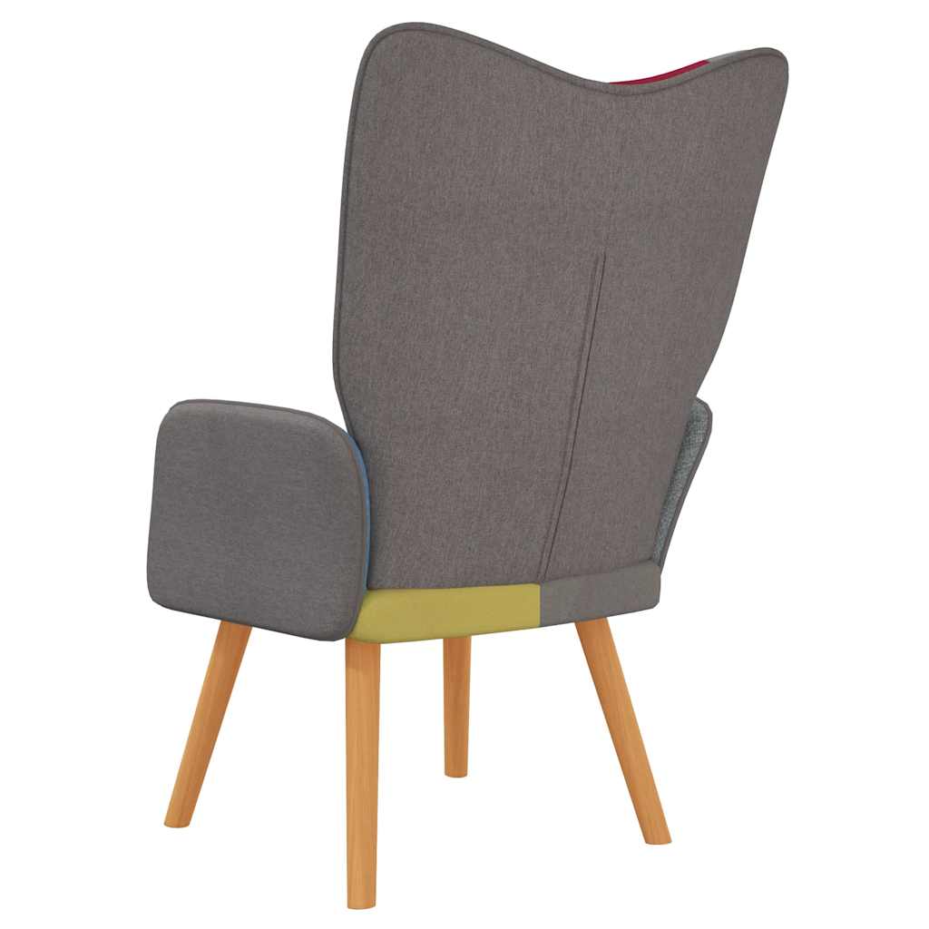 Relaxstoel patchwork stof