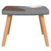 Relaxstoel met voetenbank patchwork stof