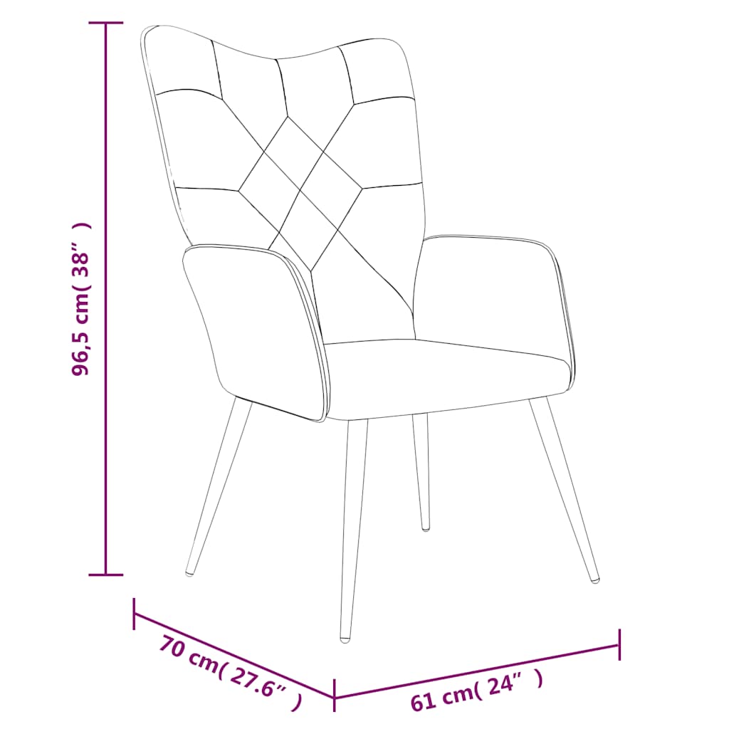 Relaxstoel patchwork stof