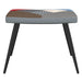 Relaxstoel met voetenbank patchwork stof