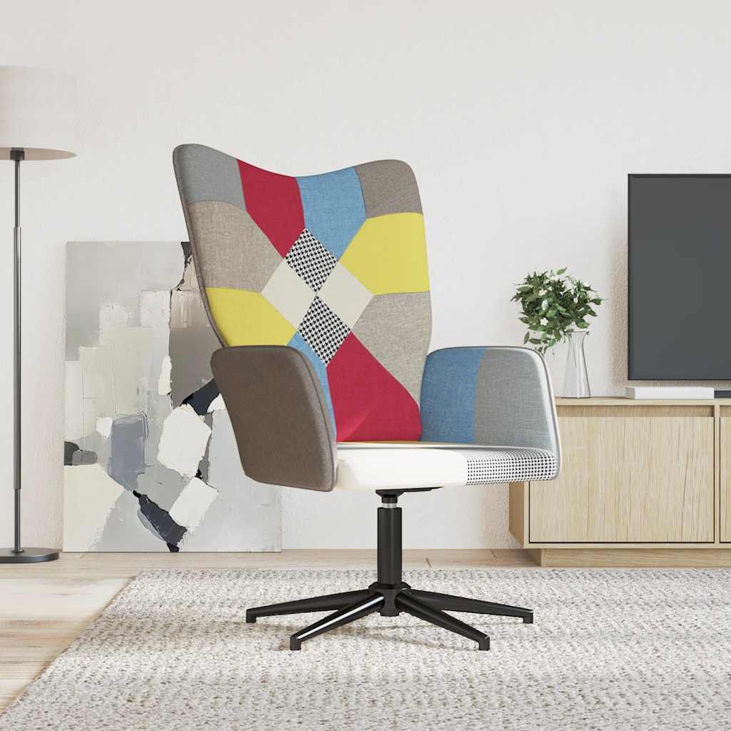 Relaxstoel patchwork stof