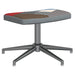 Relaxstoel met voetenbank patchwork stof