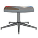 Relaxstoel met voetenbank patchwork stof