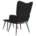 Relaxstoel met voetenbank patchwork stof