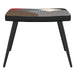Relaxstoel met voetenbank patchwork stof