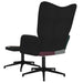 Relaxstoel met voetenbank patchwork stof