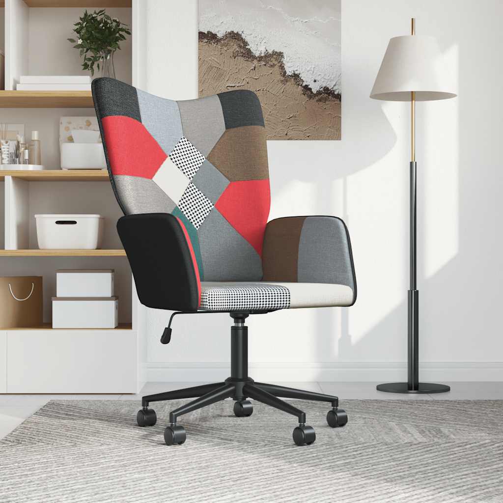 Relaxstoel patchwork stof