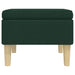 Kruk met houten poten stof donkergroen