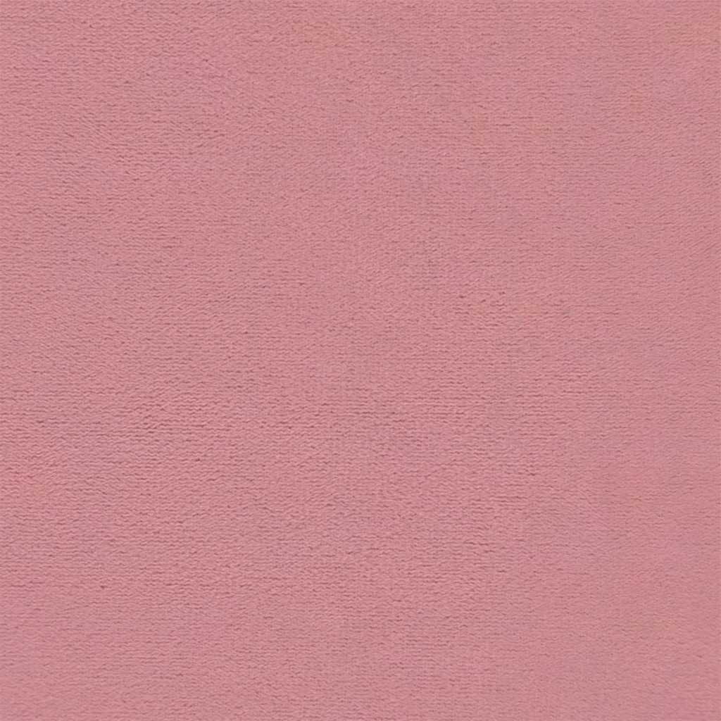 Kruk met houten poten fluweel roze