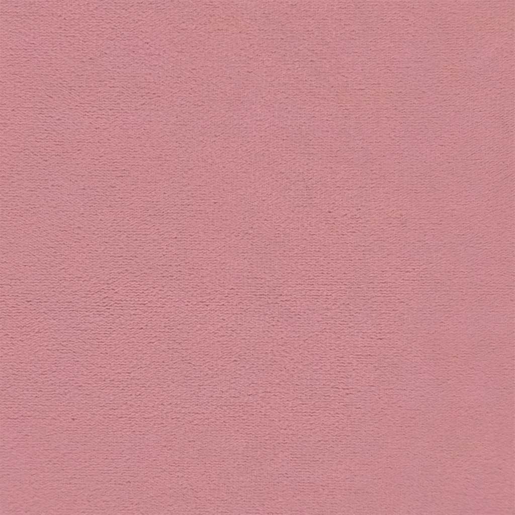 Kruk met houten poten fluweel roze