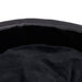 Hondenmand 99x89x21 cm pluche en kunstleer zwart
