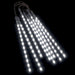 Meteoorlichten 8 st 192 LED's binnen/buiten 30 cm koudwit